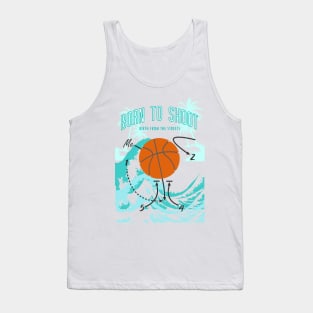 Basketball Born to shoot playbook 06 Tank Top